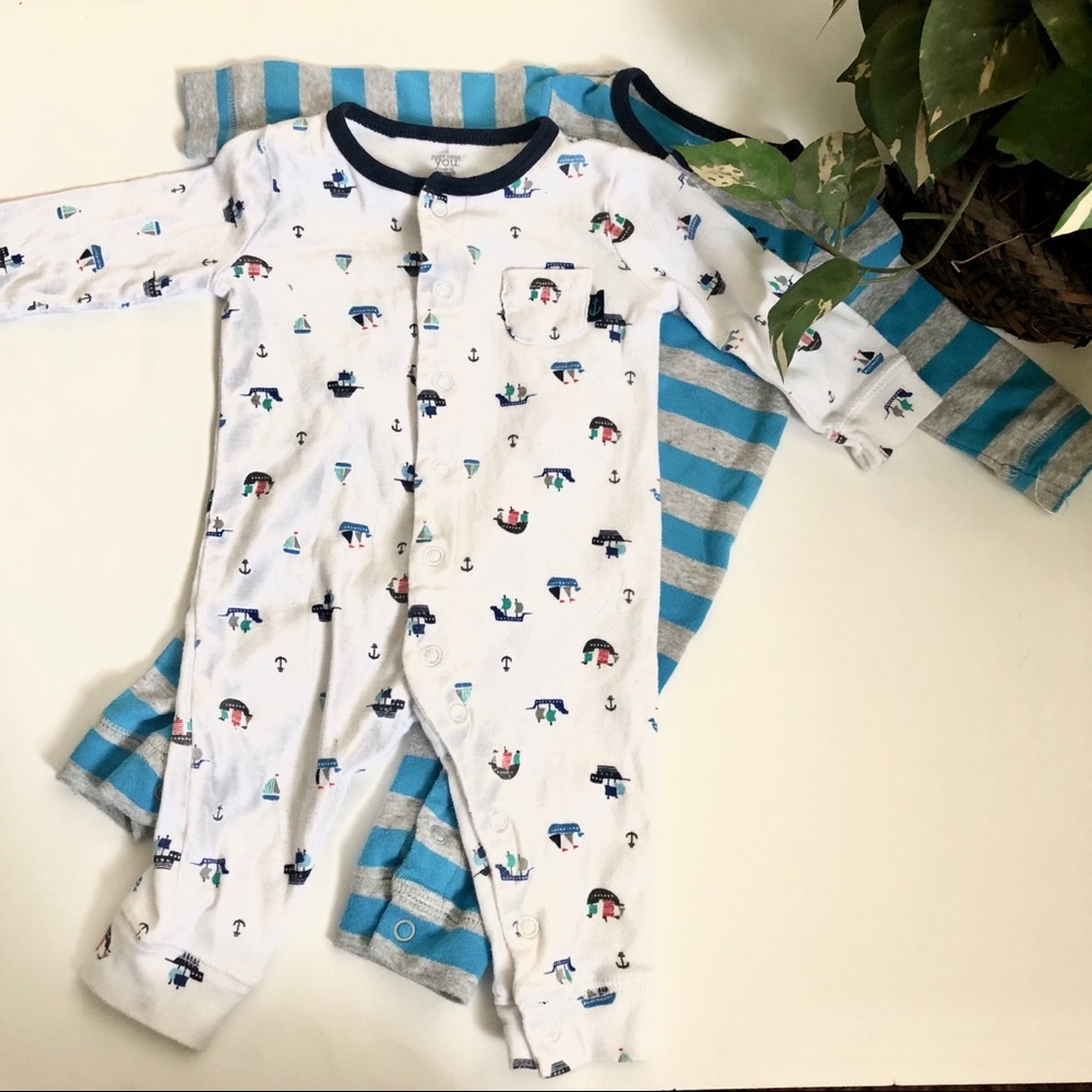 Carters One Piece Captain Cutie Bodysuit Bundle